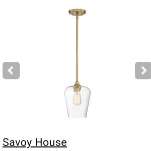Savoy House - 7-4036-1-322 - 1 Light Pendant-Contemporary Style WARM BRASS BNIB